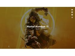 Баннер для сайта с по игре mortal kombat 11