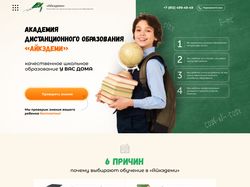 Лендинг Айкэдеми