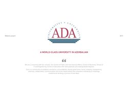 Сайт и мобильное приложение для ADA
