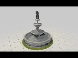 3D webgl фонтан
