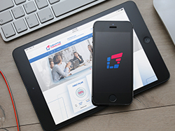 Логотип компании по работе с криптовалютой