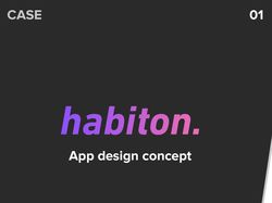 Дизайн мобильного приложения | habiton.