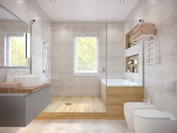 Моделирование и визуализация 3-d ванной комнаты