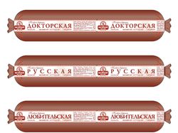 Редизайн этикетки колбасы. Клиент: Мясницкий ряд