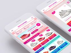 Концепт мобильного приложения обувного магазина