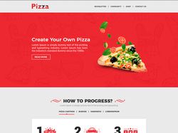Целевая страница/Лендинг  сайта Pizza (Адаптивная)