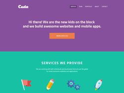Адаптивная верстка и анимация при скролле Cuda