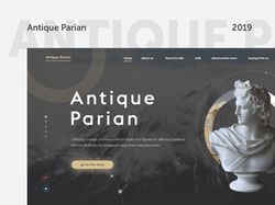 Design for website antique parian wares