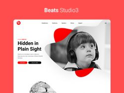 Дизайн Ui Ux | Beats Website Redesign Concept