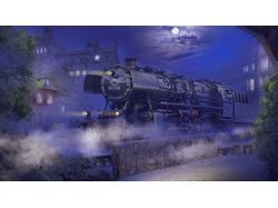 Вокзал. Ночь