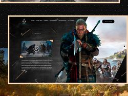 Assassin’s Creed Valhalla Web Design Concept