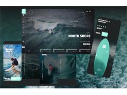 Адаптивная верстка лэндинга Go Surf