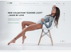 Дизайн сайта для интернет магазина одежды