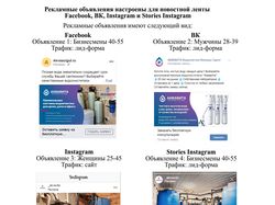 Таргетинг системы водоочистки в FB, VK, Instagram