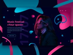 Дизайн для сайта музыкального фестиваля