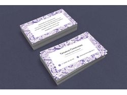 Дизайн визитки для инженера-проектировщика