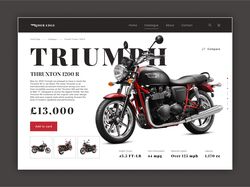 Дизайн Интернет-магазина для мотоциклов