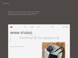 "MINM Studio" - дизайн интернет-магазина одежды.