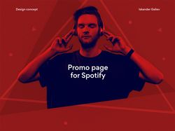 Spotify Promo Page Concept