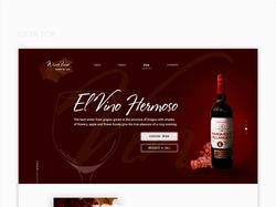 Webdesign landingpage "Вина Испании"