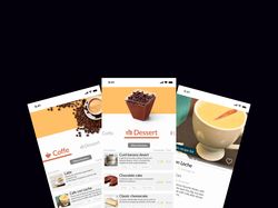 Дизайн мобильного приложения по доставке кофе.