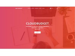 Landing page.CloudBudget