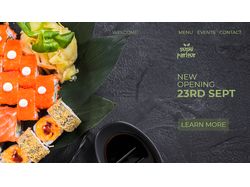 Landing page. Sushi
