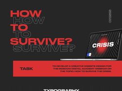 Website design "How to survive a crisis?"