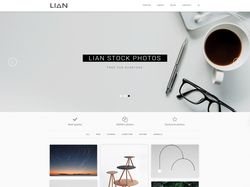 Адаптивная верстка сайта "Lian Stock Photos"