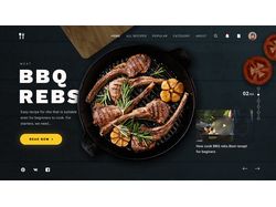 Дизайн для кулинарного сайта