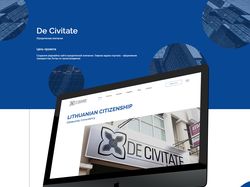 Редизайн главной страницы De Civitate