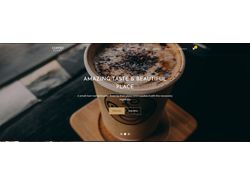 Верстка Landing page кофейной тематики