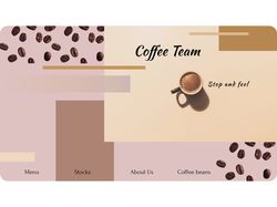 Landing Page for a COFFEE TEAM