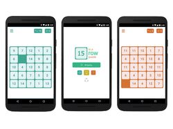 Дизайн игры "Пятнашки в ряд" для Android