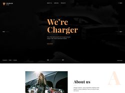 Адаптивная верстка и анимация сайта Charger
