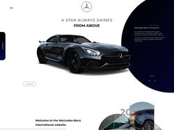 Web-design "Mercedes-Benz" Car showroom