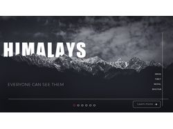 Concept for a Travel Landing Page