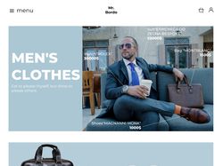 Главная страница -men's clothing store