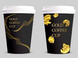 Gold Coffee Cup