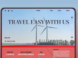 Страница сайта Туристического агенства
