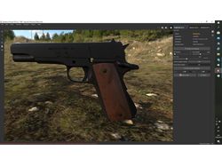 3D модель пистолета