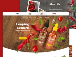 chili sauce website design