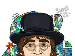 Портрет Джона Леннона.