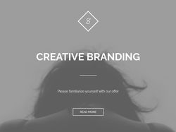 Вёрстка сайта Creative Branding