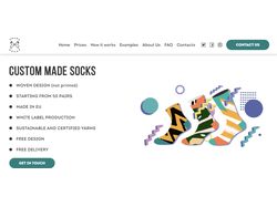 Сайт по продаже носков "Green socks"