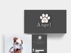 Визитка для ветеринарной клинике "Angel"
