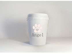 Дизайн бумажного стаканчика для вет.клиники "Angel