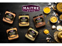 Этикетки горчицы для "MaitreFood"
