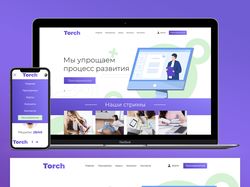 Дизайн сайта обучающего портала "Torch"