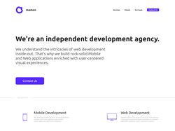 Landing page - mamon
